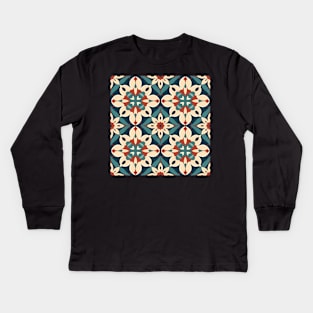 1970s Colour Geometric Kids Long Sleeve T-Shirt